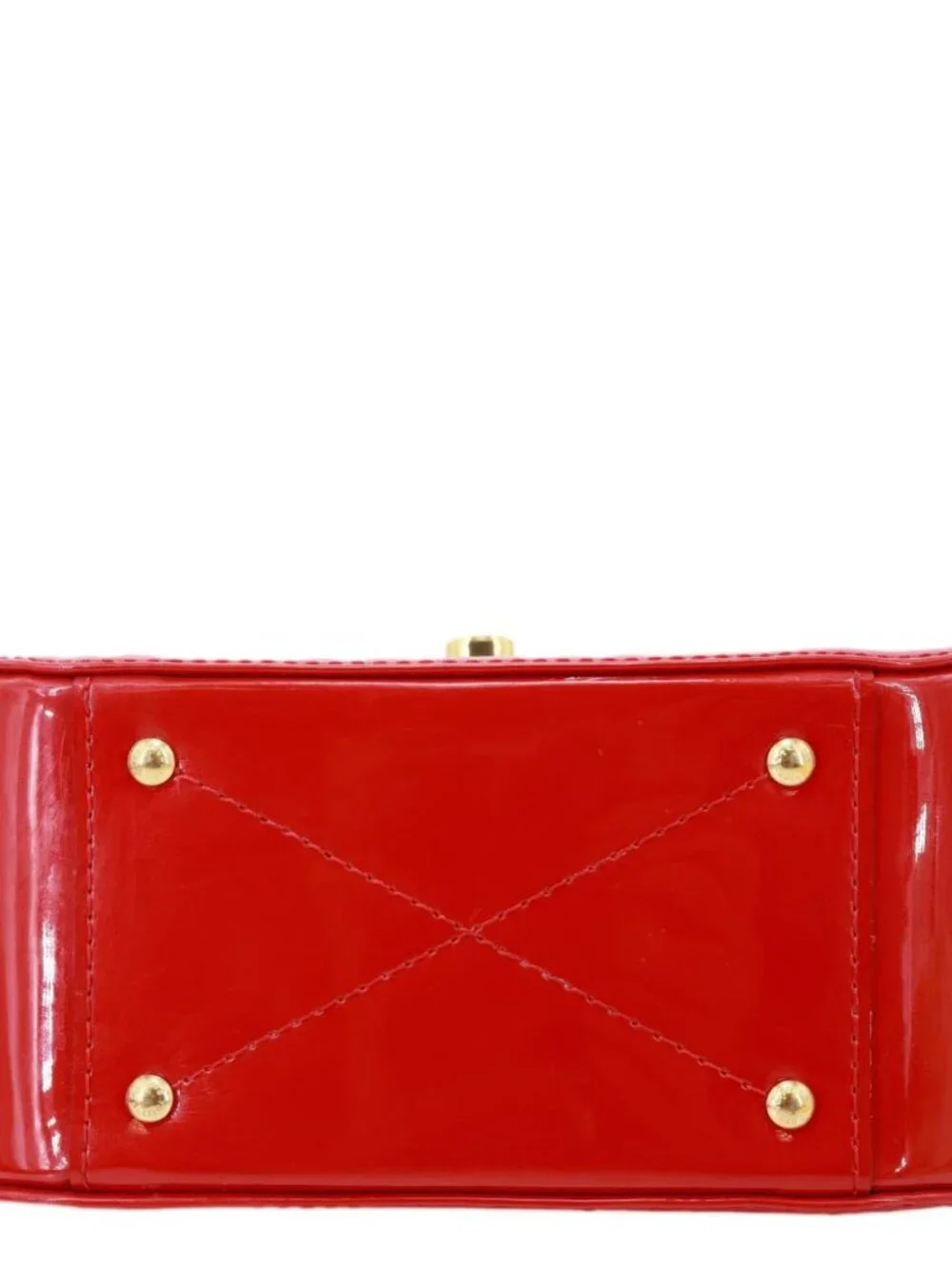 Louis Vuitton  Pasadena Monogram Vernis Leather Shoulder Bag Red
